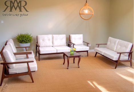 سرویس مبل چوبی مدرن A02