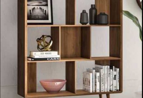 قفسه کتاب و دکوری ام دی اف B14