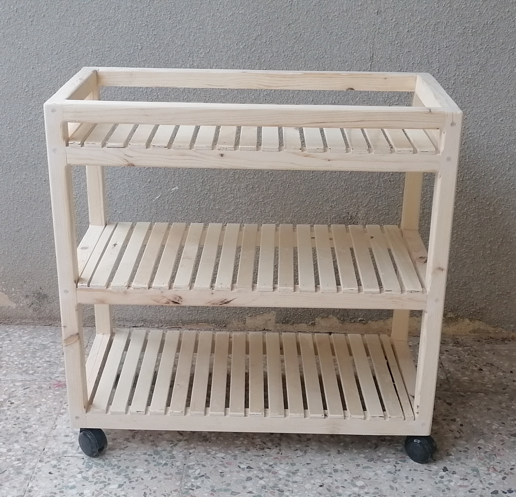 میز چرخدار (ترولی) چوبی L01 - Image 5