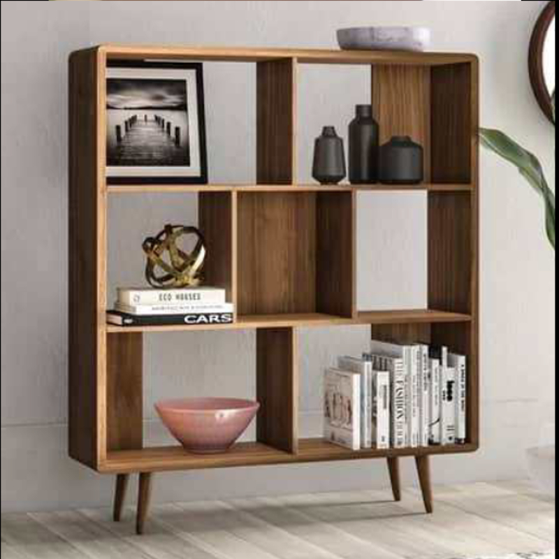 قفسه کتاب و دکوری چوبی B14