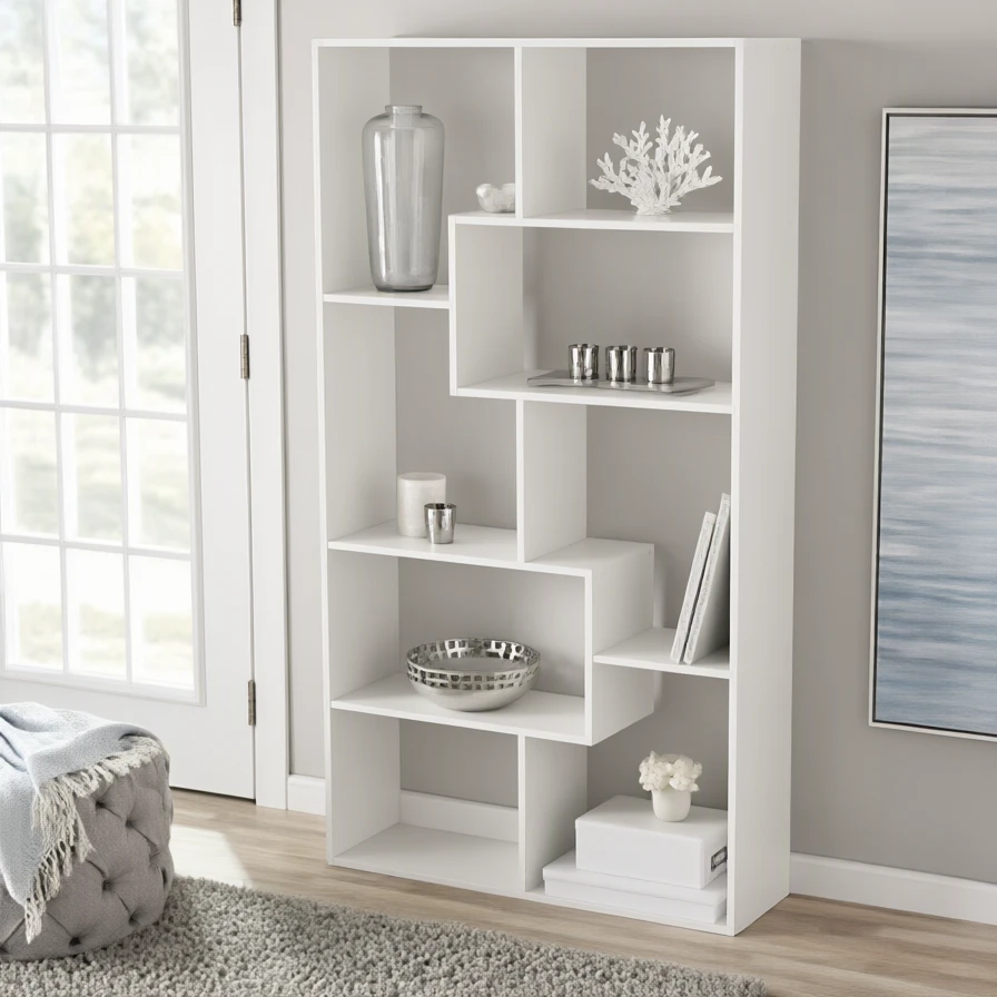 قفسه کتاب و دکوری ام دی اف B21