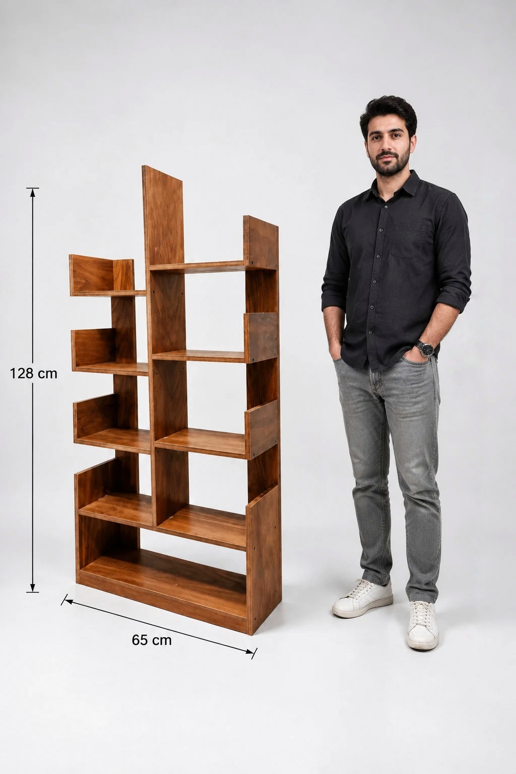 قفسه کتاب و دکوری ام دی اف B20 - تصویر 3