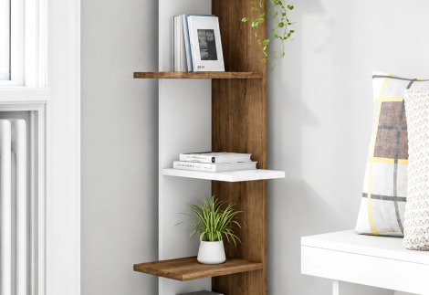 قفسه کتاب و دکوری ام دی اف B18