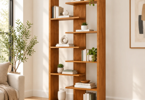 قفسه کتاب و دکوری ام دی اف B05